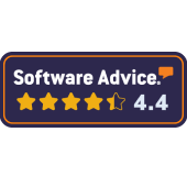 Software Advice 4.4 Rating Award Badge