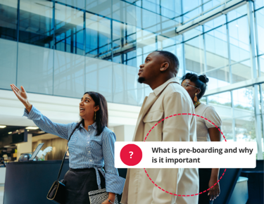 Infographic showing pre-onboarding